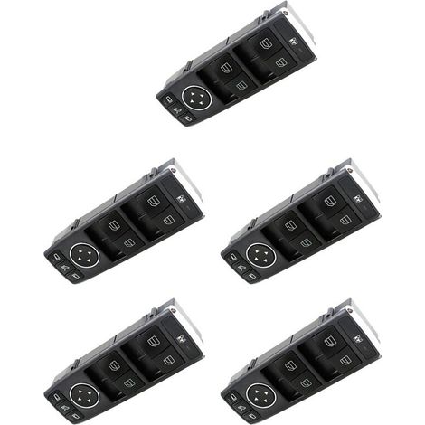 Applicable à 5X 2128208310 2049053905, convient à l'interrupteur de vitre électrique côté conducteur des Mercedes-Benz Classe C W204, Classe E W212, W207, X204, C207 et A207. (1/4)