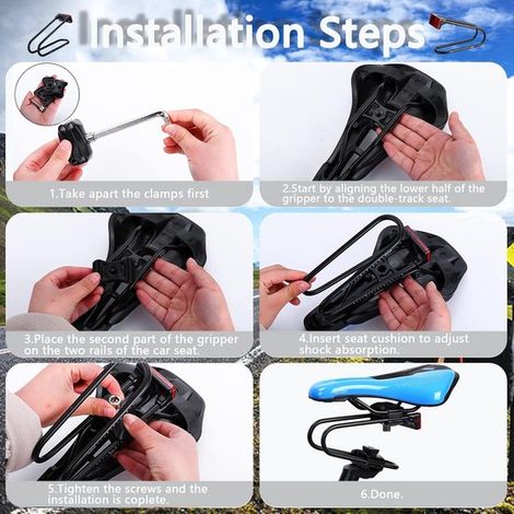 Ammortizzatore, sospensione, sella, reggisella, ammortizzatore per MTB e bici da strada, accessori (1/5)