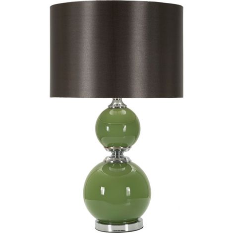Lampada da tavolo in vetro verde, Ø38x65 cm – Eva Two (1/5)