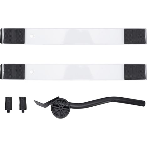 Rouleaux pour appareils réglables de 17,7 à 27,5 pouces, capacité de 660 lb, base mobile pour lave-linge et sèche-linge à faible bruit, pour machine à laver, réfrigérateurs, meubles, roue directionnel (1/5)