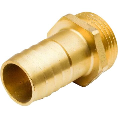 Raccord laiton cannelé mâle 1" – Filetage 26/34 – Cannelure Ø30mm – Pression max 16 bars pour plomberie