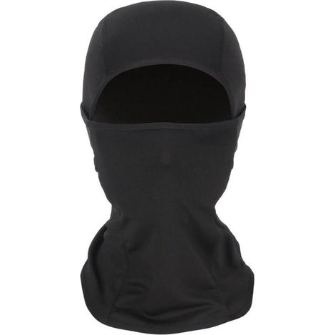 Multifunktionale, weiche und atmungsaktive Motorrad-Sturmhaube – Sonnenschutz, wind- und staubdicht – schwarz, Einheitsgröße