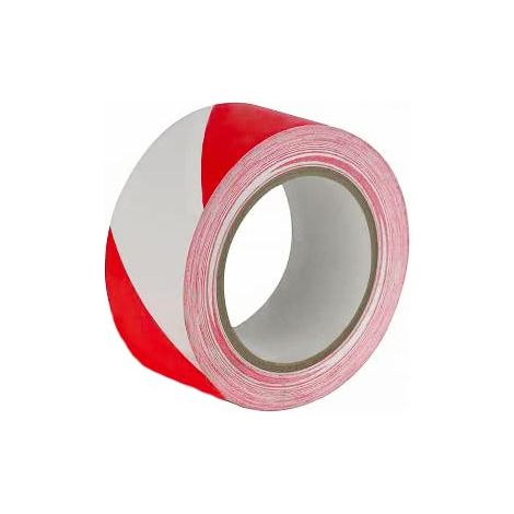 MASIDEF Nastro Segnaletico Bianco Rosso, per Delimitazione Aree Private o Pericolose, Non Adesivo, 200 Metri (1/2)