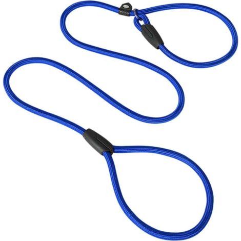 Gleitleine, robustes Nylon, Achterform, verstellbar bis 120 cm, Training für kleine bis mittelgroße Hunde (1/5)