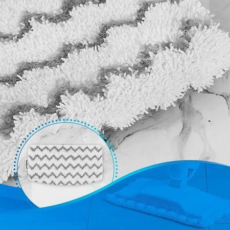 Paquet de 6 tampons de vadrouille en Microfibre de Remplacement S1000 recharges pour Nettoyeur de Sol Dur pour vadrouille à Vapeur Requin modèle S1000A S1000 S1000C S1000WM (1/4)