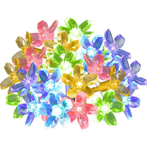 Guirlande Lumineuse Fleur - 20 LED - Fil de Cuivre Souple - 3 m - USB - Décoration Intérieure Extérieure Mariage Jardin Fête - 1 Pièce (1/5)