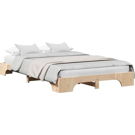 Maison Exclusive - Estructura de cama Natural 120 x 190 cm Madera