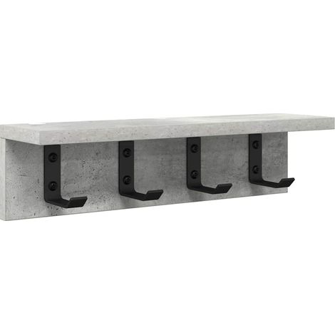 Maison Exclusive - Wandmontierter nachttisch Beton Grau 40 x 10,5