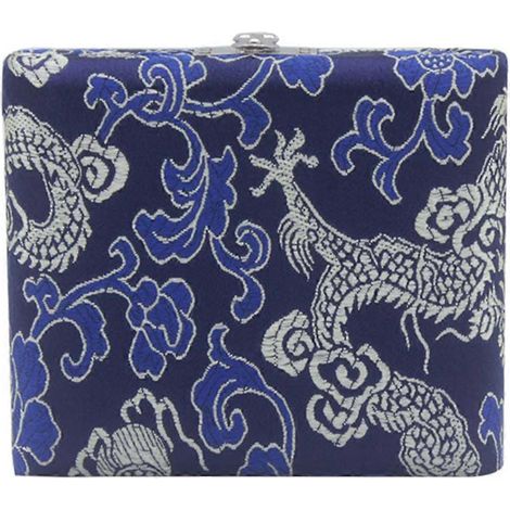 Étui à anches en bois pour hautbois, porte-anches pour hautbois, boîte de rangement pour anches de hautbois, boîte à anches en bois-9.2x7.9x2cm-Blue