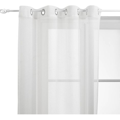 Zina voile 140x240cm bianco - Atmosphera créateur d'intérieur (1/4)