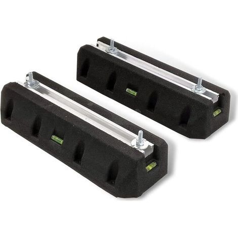 Support en caoutchouc pour climatiseur – 450 x 130 x 60 mm, roulement 350 kg (1/5)
