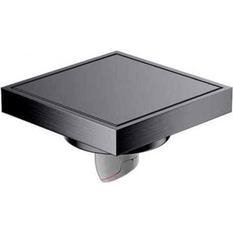 Scarico a pavimento quadrato, interamente in rame, per bagno, balcone, lavatrice, a doppio uso, con coperchio quadrato (1/4)