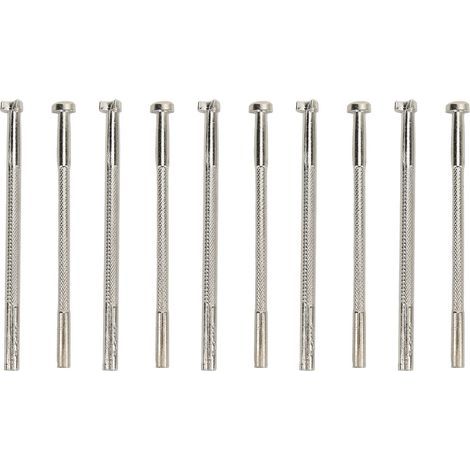 10-teiliges Lederstempelwerkzeug aus legiertem Stahl, 2 Muster, Lederlocher mit rutschfestem Griff für DIY-Lederarbeiten (1/5)