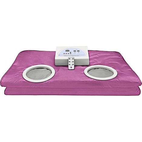 Dual-Zone Infrared Sauna Blanket: A professional, portable thermal therapy blanket designed for far-infrared therapy, home spa treatments, detoxification, fitness, and beauty care. (1/5)