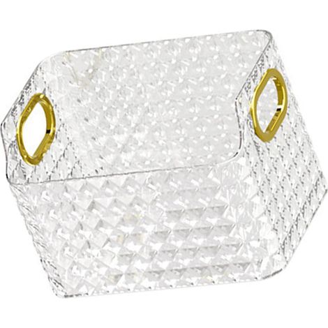 Small Diamond Pattern Organizer Container 8 oz PET Cabinet (1/4)