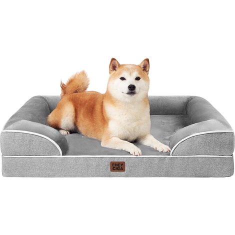 Panier pour Chien Taille XL, Orthopédique et Lavable, 91x68x16,5cm (1/5)