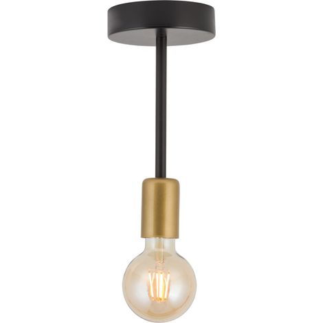 Plafoniera loft nera oro Gino E27 15W Sigma Lighting (1/3)