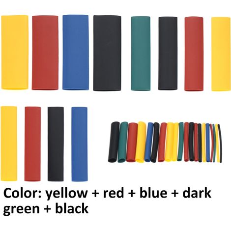 Tubos termorretráctiles profesionales de colores, fabricados en poliolefina 2:1 libre de halógenos. Disponibles en 8 tamaños y con diámetros de φ1,0 a φ14,0.
