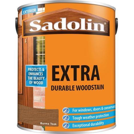 Sadolin Extra Durable Woodstain Burma Teak 5 litre