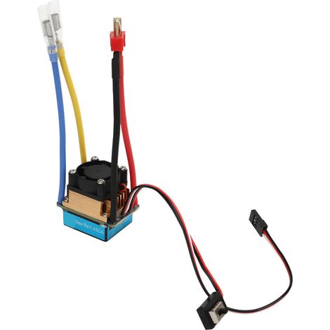 Wasserdichter elektrischer Drehzahlregler 480A für Bürstenmotoren der Typen 380, 540, 550 und 775 (6V, 3A). (1/5)