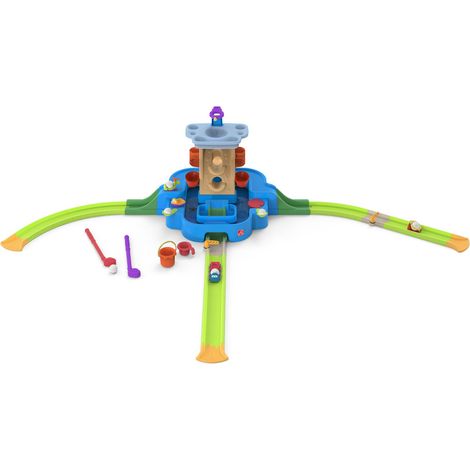 Step2 Putt & Splash Center Table D'Eau Et Minigolf En Plastique Jouets D'Extérieur Pour Le Jardin Avec Accessoires De 30 Pièces Piste Aquatique Pour Enfants 320 X 197 X 73 Cm (1/5)