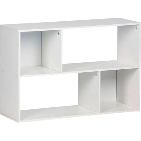 Estanterías - Estantería Vigo Rectangular 4 Compartimentos - Blanco