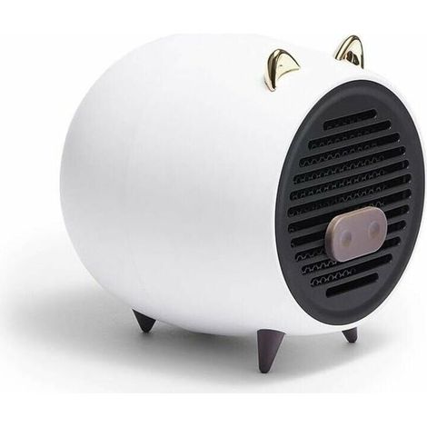 Radiateur Soufflant Électrique, USB Mini Radiateur Soufflant, Chauffage dappoint Portable Ventilateur De Radiateur Électrique En Céramique Personnel for Bureau D'étude À Domicile (1/5)