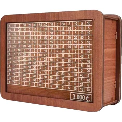 Hucha, de madera, diseño reutilizable, 3000 EUR (1/2)
