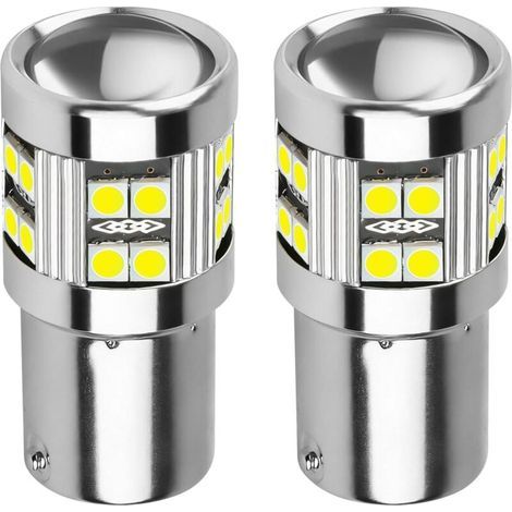 Stück 1156 BA15S P21W LED-Lampen, Weiß 6000K, 12V/24V, entspricht 21W, Plug & Play, Rückfahrlicht/Blinker/Tagfahrlicht für Auto, LKW, Boot, Wohnmobil (1/5)