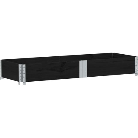 Maison Exclusive - Pflanzkasten Schwarz 150x50 cm Massivholz Kief