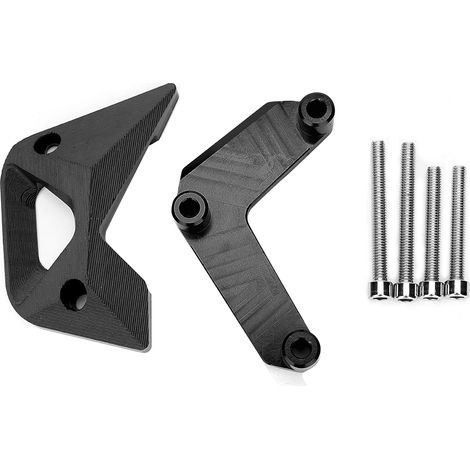 Cache moteur en alliage d'aluminium CNC, sabot de protection pour Kawasaki Z1000 2011-2017 (Noir) (1/5)