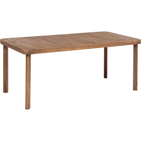 Garden Dining Table Light Acacia Wood 180 x 90 cm for 6 Scandinavian Style Outdoor Rectangular RONCELLO (1/5)