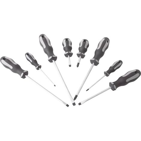CLAS - Set de 8 tournevis PH-Fente - OS 1099 - Ce produit de marque CLAS est neuf.