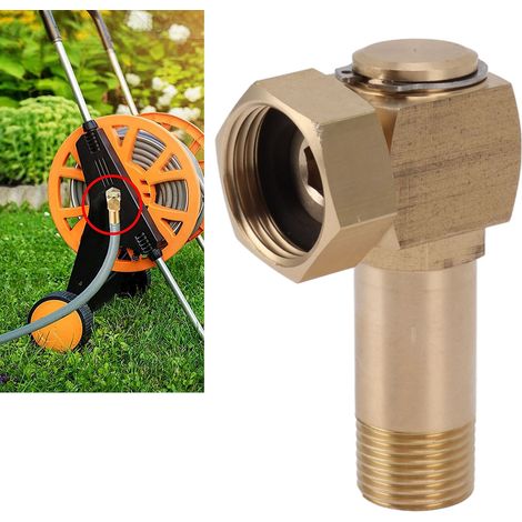 Hochfeste Messing-Gartenschlaucharmaturen G1/2 - 360° drehbare Winkelarmaturen (1/5)