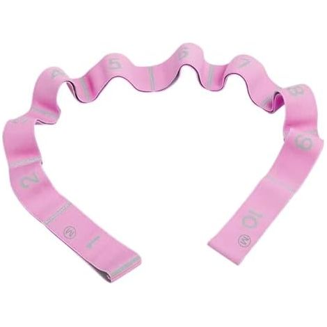 Sangle d'étirement avec boucles Étireur de jambes à 10 boucles, sangle de fitness élastique pour le yoga, le Pilates, la danse, la flexibilité et l'exercice (1/5)