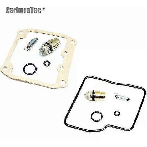 Kit de réparation de carburateur compatible avec SUZUKI VS400 Intruder 1994 1995 1996 VS 400. Comprend : joint torique, joint de chambre, siège, flotteur, soupape.