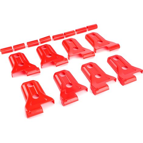 16-teiliges Set Türscharnierabdeckungen, passend für Jeep Wrangler JL JLU Gladiator Kofferraum JTRed (1/5)
