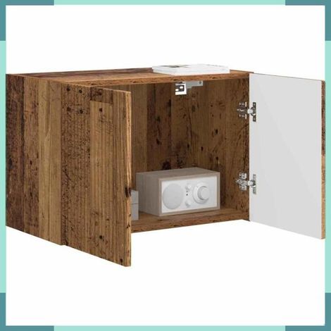 892345 Meuble TV mural Bois Ancien 59,5 x 31 x 40 cm Bois d'ingénierie (1/5)
