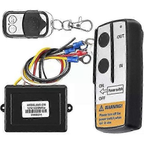 12V 12Volt 50Ft Seilwinden-Funkfernbedienungsset passend für LKW, Jeep, ATV Warn Ramsey-JXLGV (1/5)