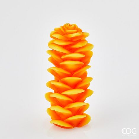 EDG Enzo De Gasperi Candela Ginger H 22 Cm D 10 Cm Giallo Arancione
