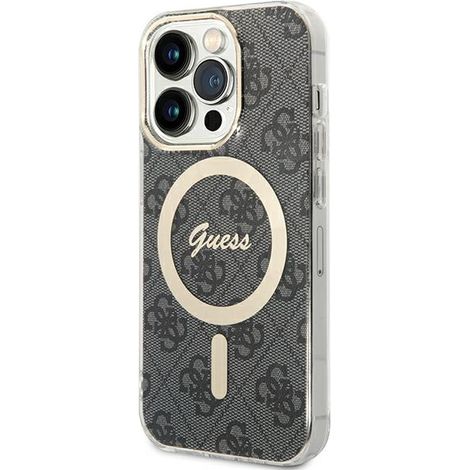 Coque rigide Guess GUHMP15LH4STK pour iPhone 15 Pro 6.1 noir/noir IML 4G MagSafe (1/5)