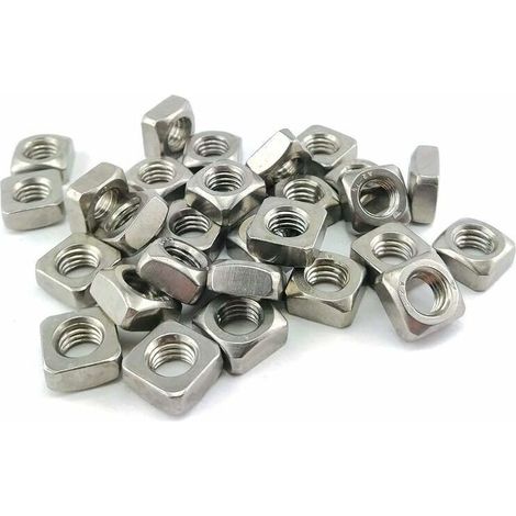 Ecrou Carré DIN 557 Acier Inox (M6) x50 - Ecrou Carré DIN 557 Acier Inox (M6) x50 (1/5)