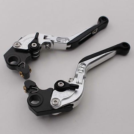 Convient aux motos Ducati 796MONSTER Pièces modifiées Poignée de frein, d'embrayage et de klaxon en alliage d'aluminium (argent) (1/5)