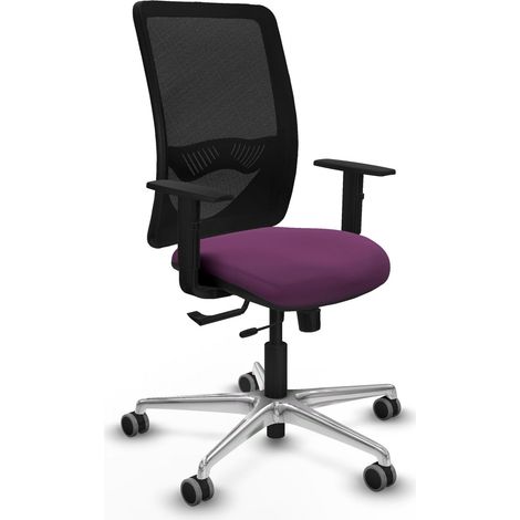 Chaise piqueras y crespo Zulema cuir synthétique noir mousse (1/2)