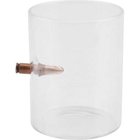 Vaso de chupito cilíndrico, de vidrio de borosilicato soplado a mano, resistente a temperaturas de -20 a 120 °C, apto para lavavajillas, para bar en casa y fiestas. (1/5)