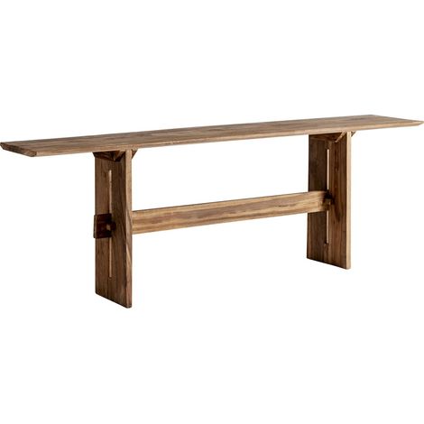 Console bois récupéré style nordique marron finition naturelle - Marron bois naturel (1/5)