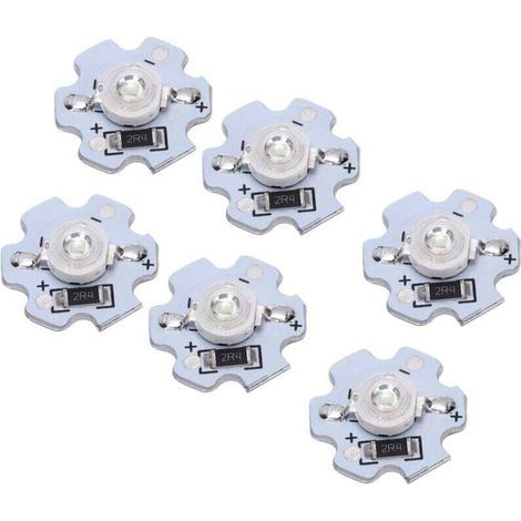 Puces LED, 25pcs Perles de Lampe LED, Puce LED Haute Puissance 200LM 3W 5V, Lampe LED SMD Puce Ampoule pour Luminaires de Bricolage, Panneaux Muraux 3D (Lumière naturelle) (1/4)