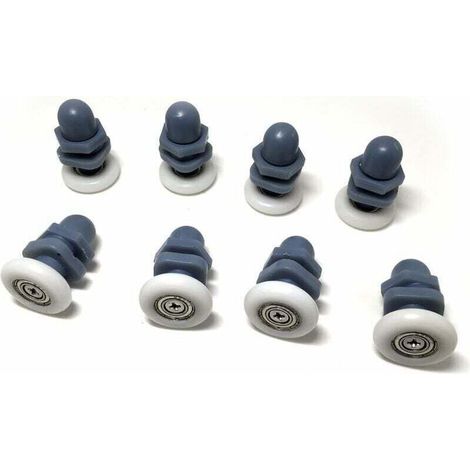 10 pieces Shower door runners/wheels/pulleys/guides 20 mm Diameter-- (1/5)