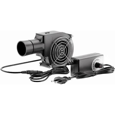 Ventilateur turbo 97 mm, connecteur femelle 12 V CC, ventilateur centrifuge, adaptateur secteur 220 V CA, vitesse réglable, prise UE (1/5)