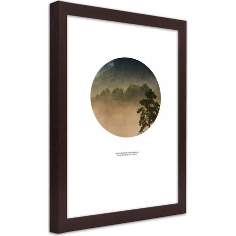 Quadro con cornice, La foresta in cerchio - 40x60 (1/5)